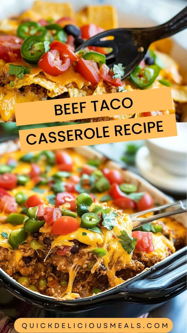 Beef Taco Casserole Recipe – Quick Delicious Meals