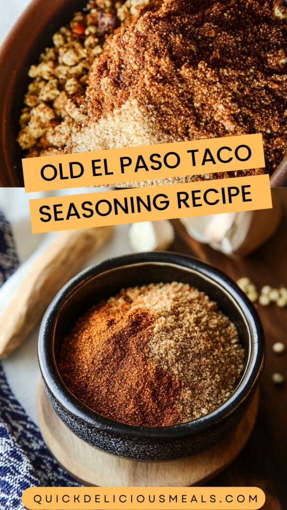 Old EL Paso Taco Seasoning Recipe