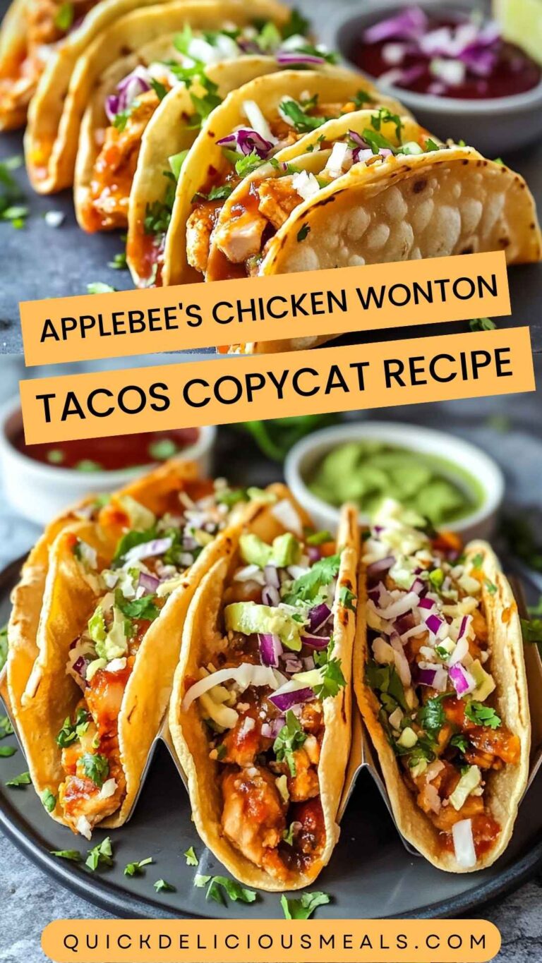 Applebee’s Chicken Wonton Tacos Copycat Recipe – Quick Delicious Meals