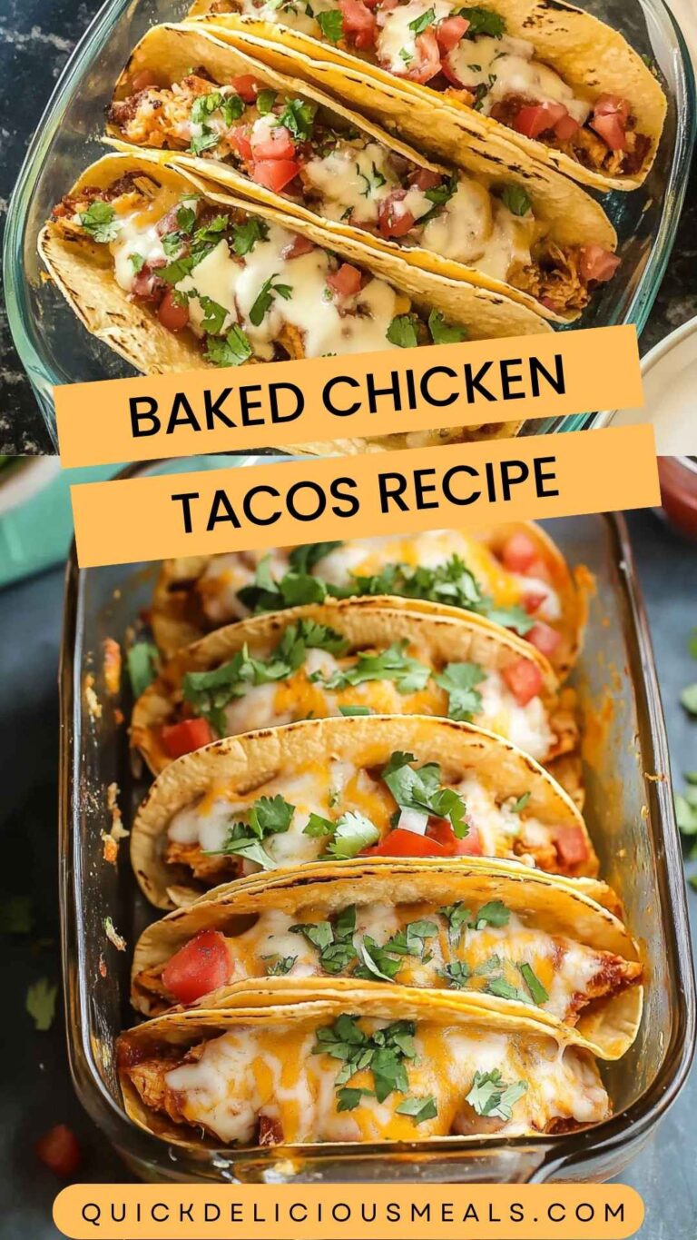 Baked Chicken Tacos Recipe – Quick Delicious Meals