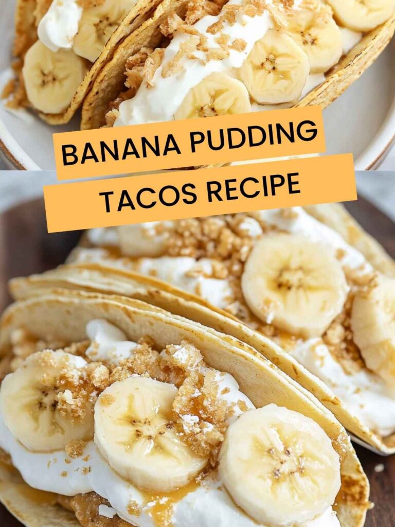 Banana Pudding Tacos Recipe