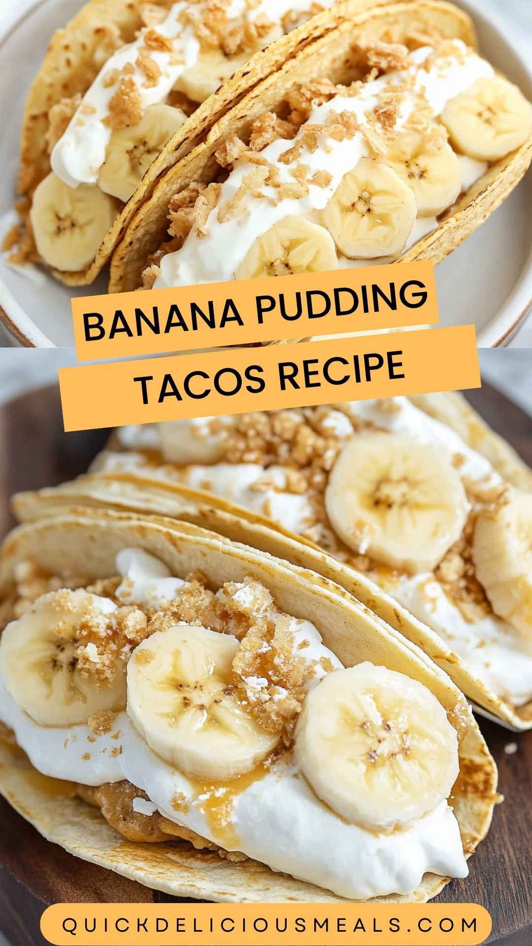 Banana Pudding Tacos Recipe