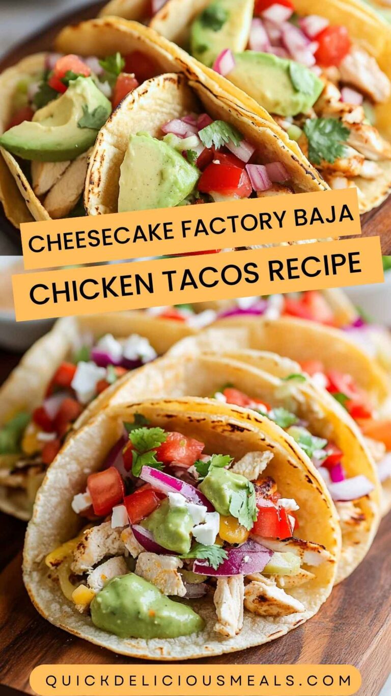 Cheesecake Factory Baja Chicken Tacos Recipe – Quick Delicious Meals