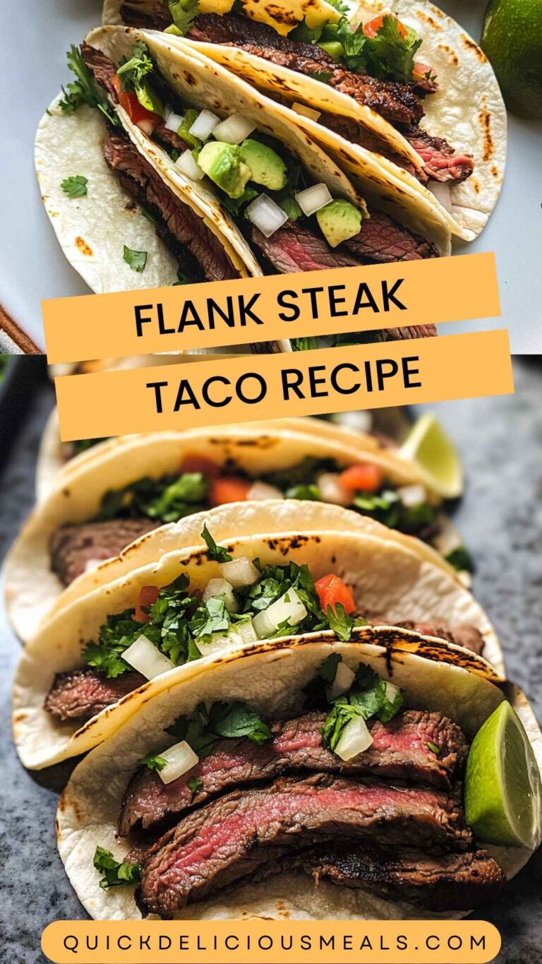 Flank Steak Taco Recipe - Quick Delicious Meals