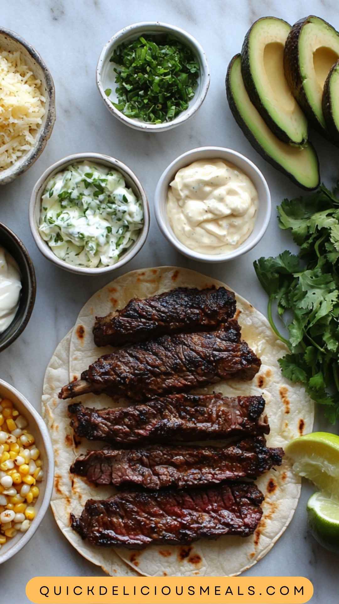 Grilled Steak Elote Tacos Recipe Quick Delicious Meals