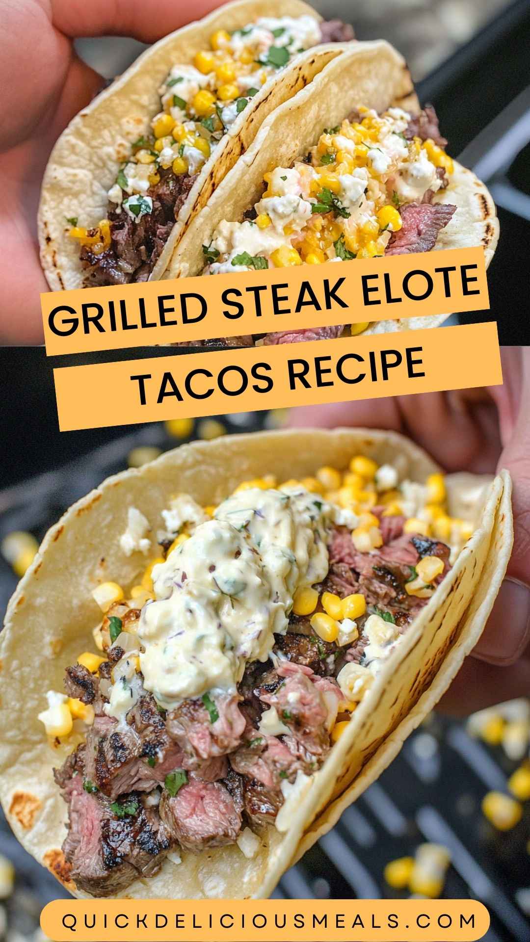 Grilled Steak Elote Tacos Recipe