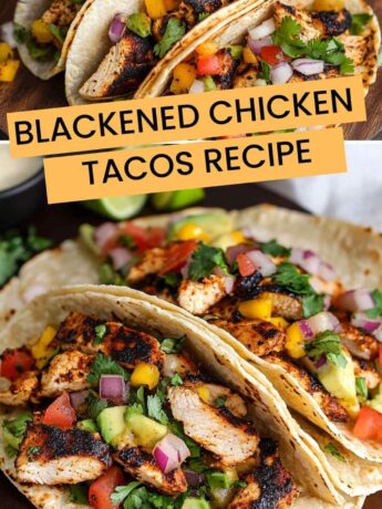 Blackened Chicken Tacos Recipe