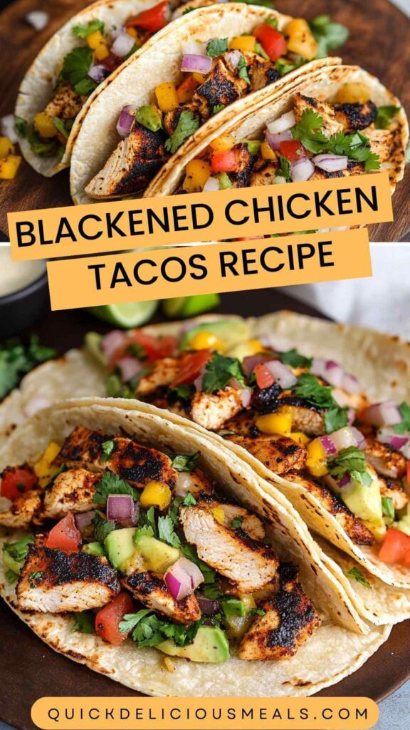 Blackened Chicken Tacos Recipe