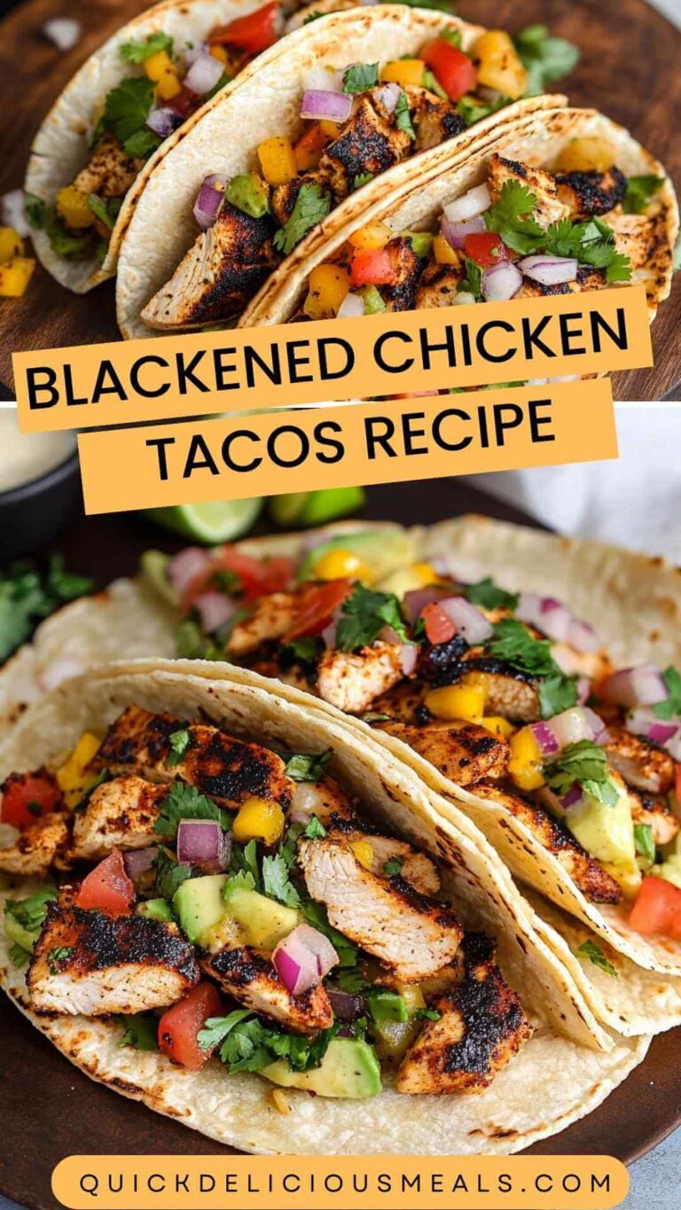 Blackened Chicken Tacos Recipe – Quick Delicious Meals
