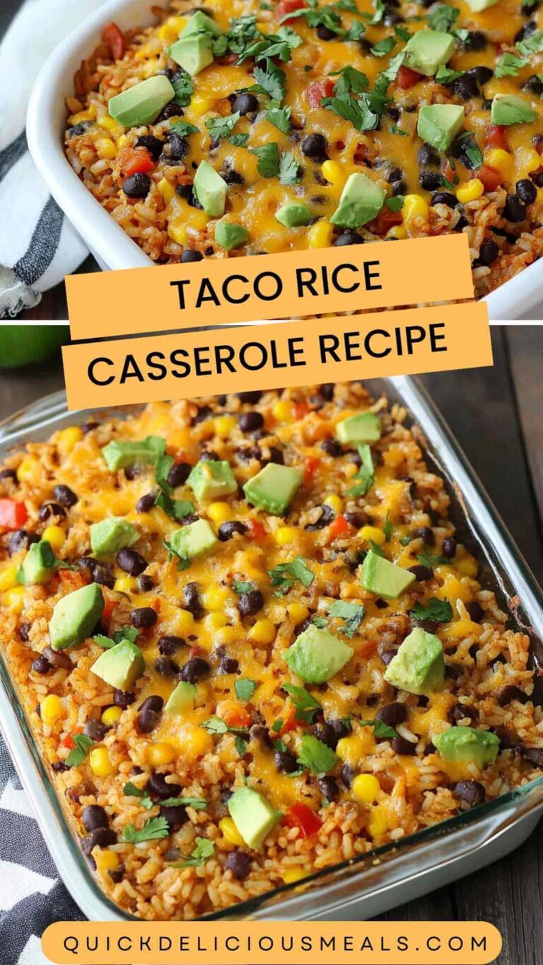 Taco Rice Casserole Recipe – Quick Delicious Meals