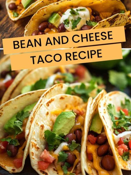 Bean and Cheese Taco Recipe