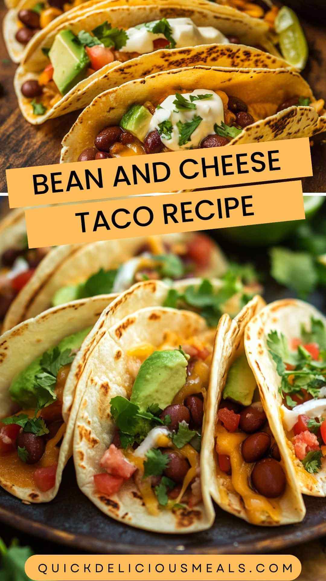 Bean and Cheese Taco Recipe