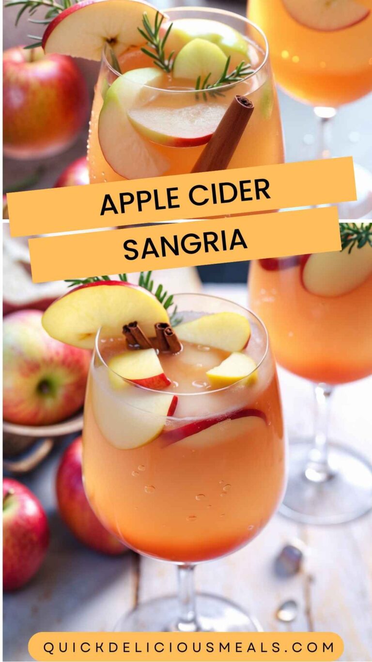 Apple Cider Sangria – Quick Delicious Meals