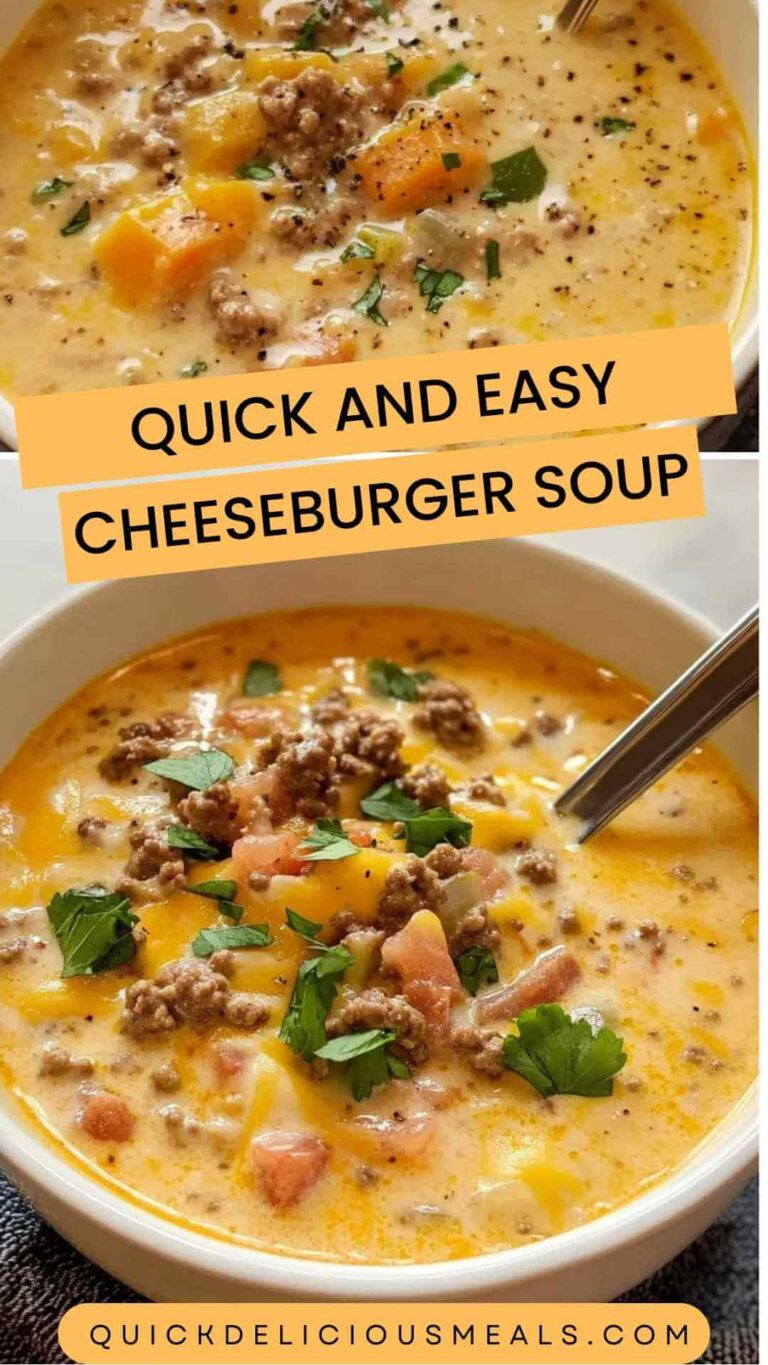 Quick And Easy Cheeseburger Soup – Quick Delicious Meals