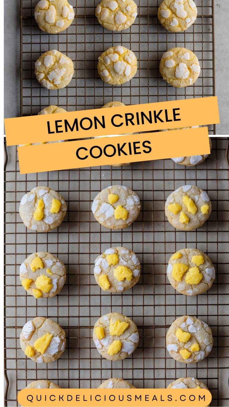 Lemon Crinkle Cookies – Quick Delicious Meals
