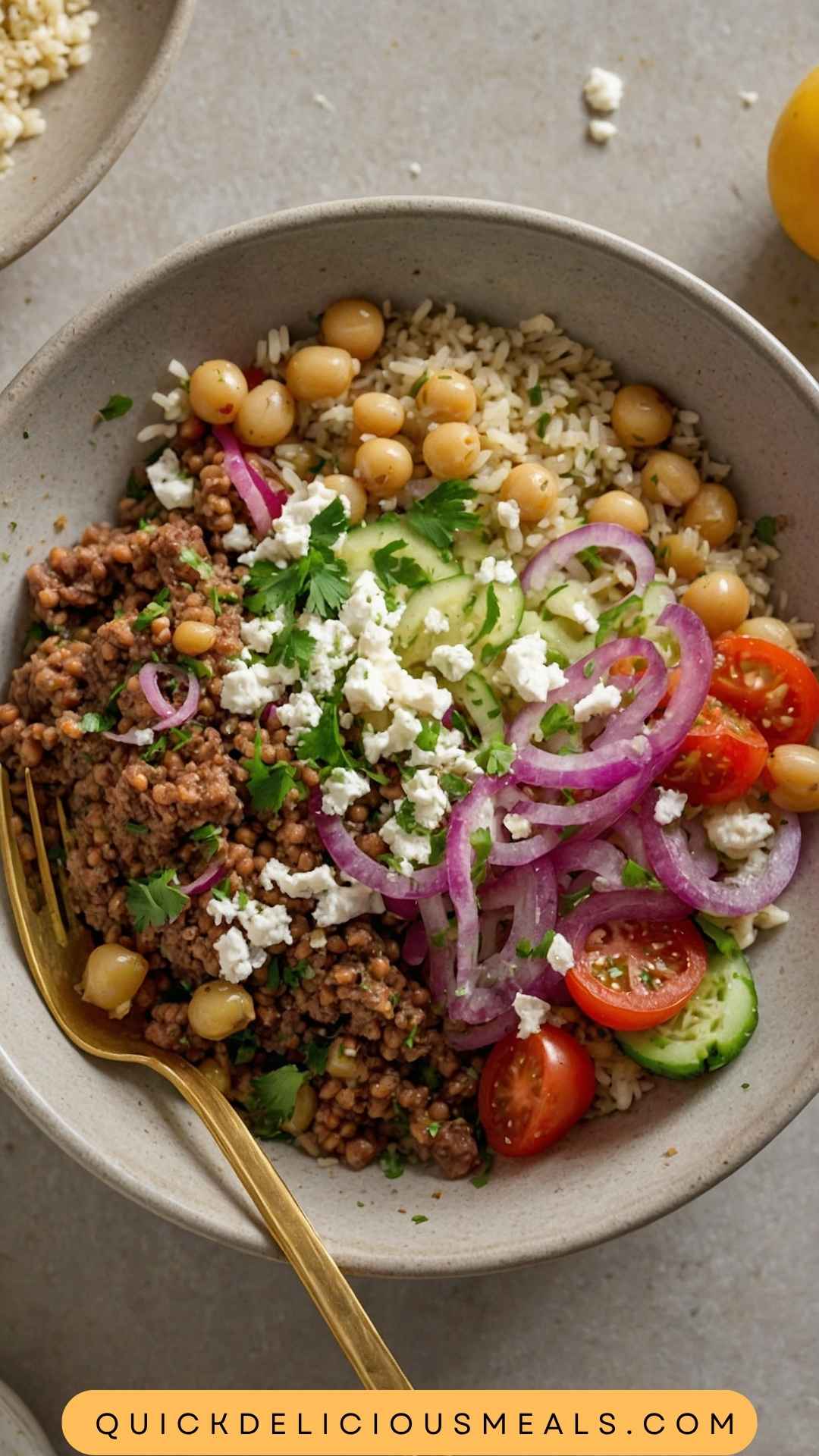 Weeknight Mediterranean Beef Bowls Copycat Recipe Weeknight Mediterranean Beef Bowls Copycat Recipe