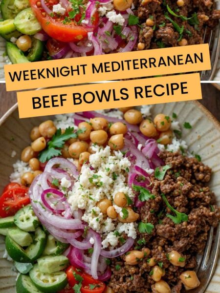Weeknight Mediterranean Beef Bowls Recipe