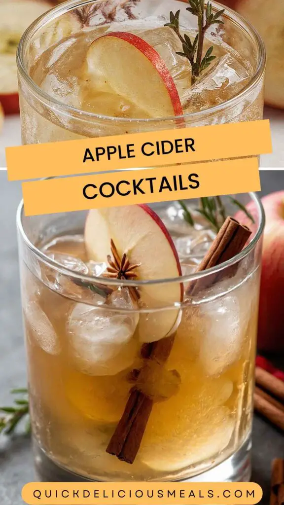 Apple Cider Cocktails