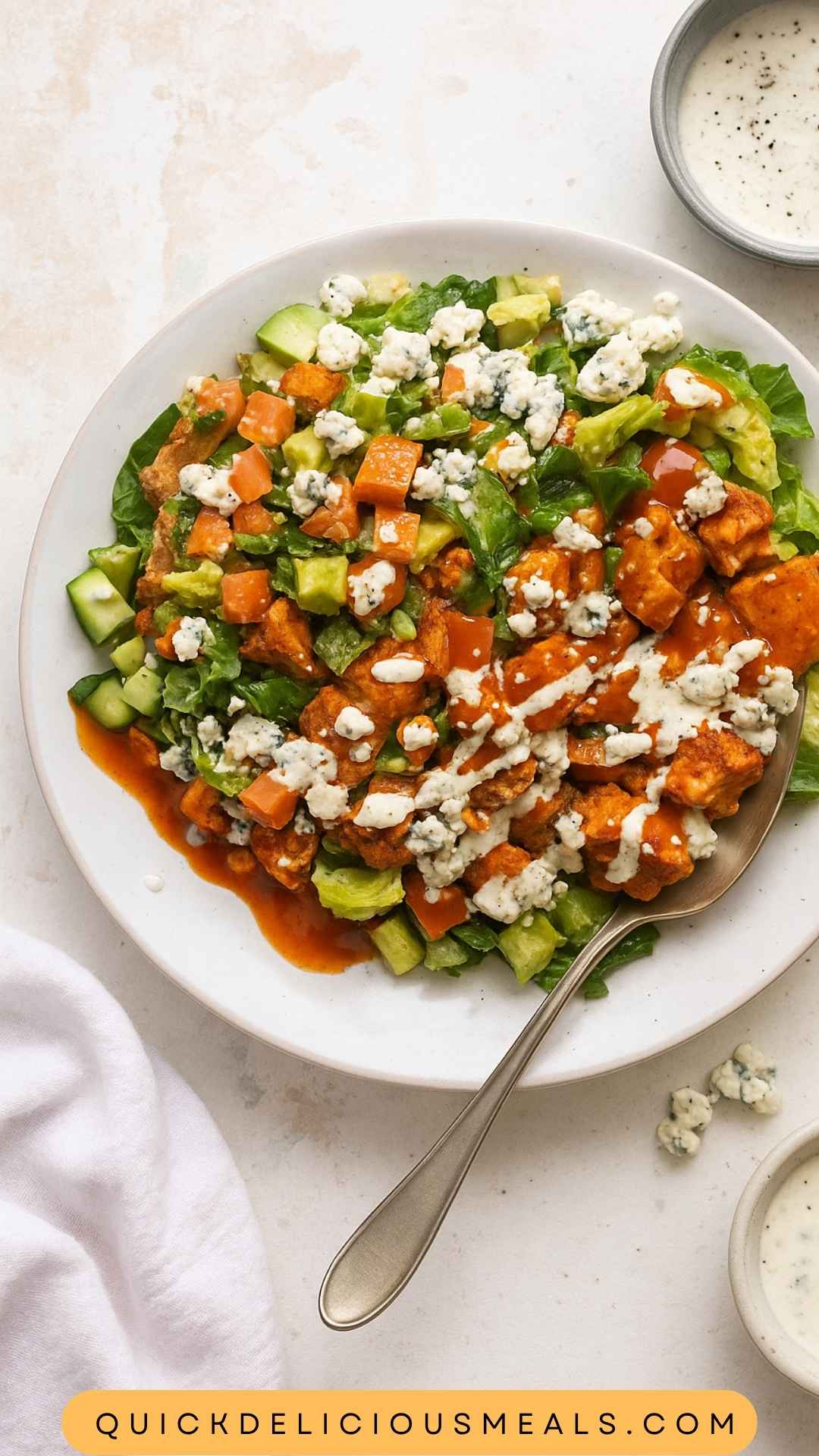 Best Buffalo Chicken Chopped Salad Best Buffalo Chicken Chopped Salad