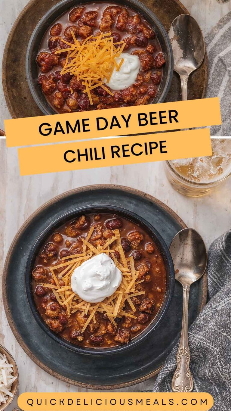 Game Day Beer Chili Recipe – Quick Delicious Meals