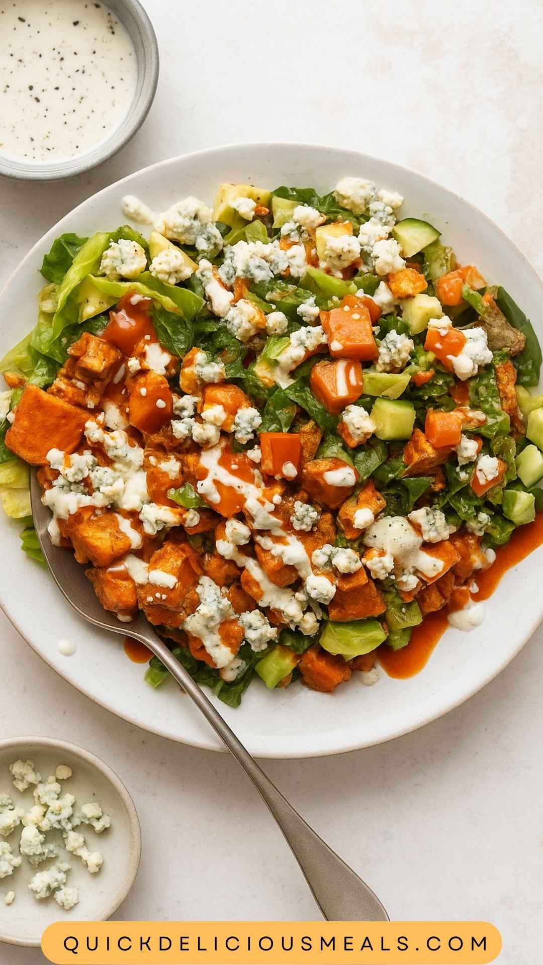 How to Make Buffalo Chicken Chopped Salad How to Make Buffalo Chicken Chopped Salad