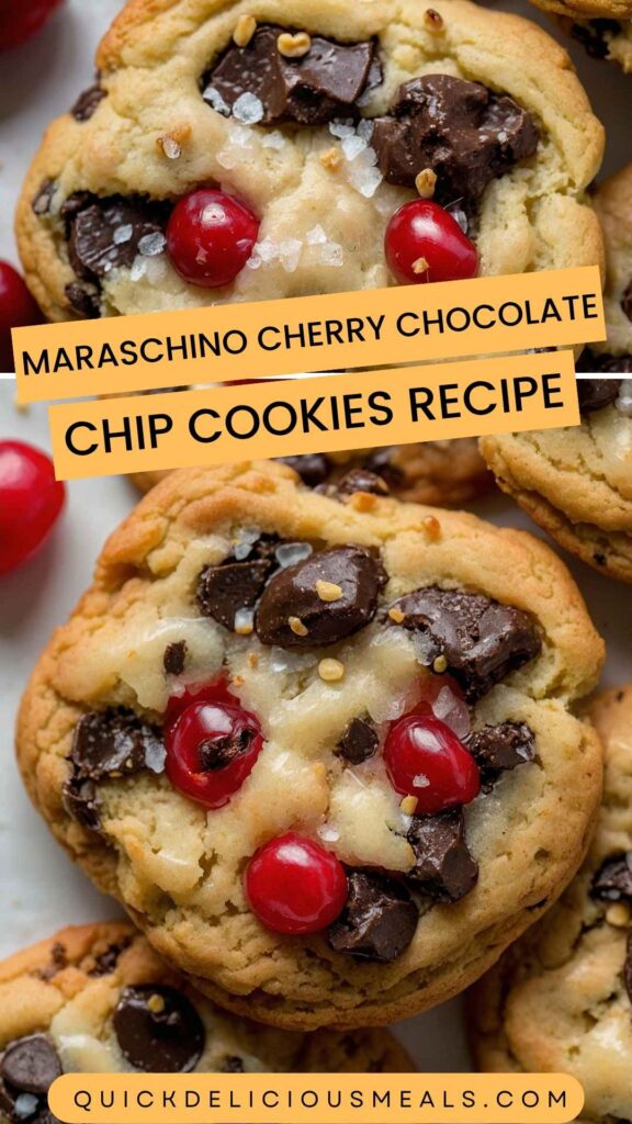 Maraschino Cherry Chocolate Chip Cookies Recipe