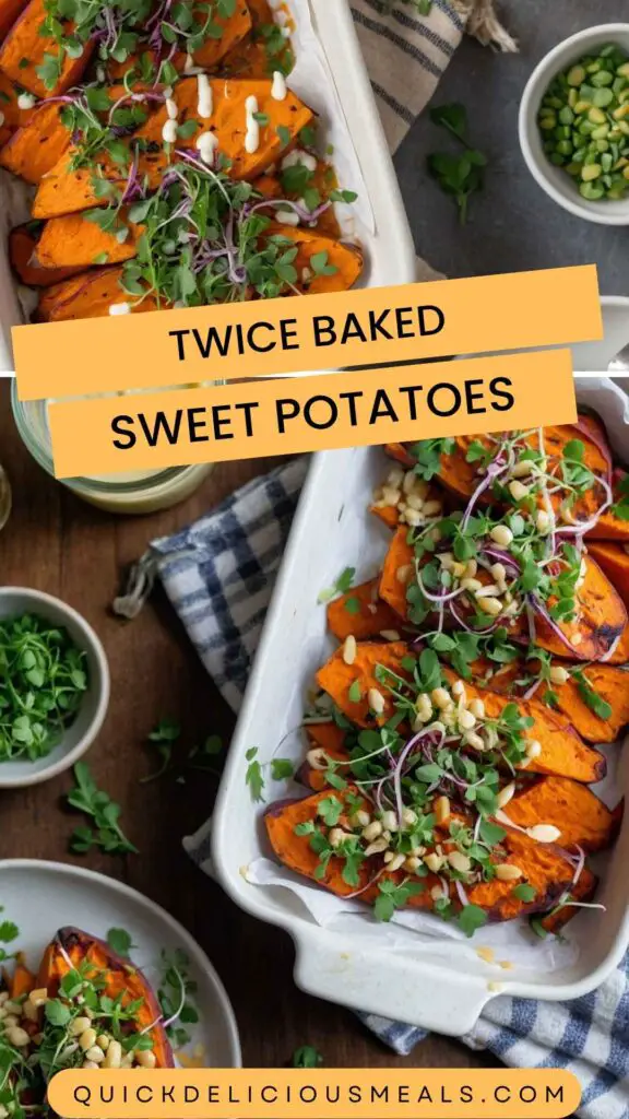 Twice Baked Sweet Potatoes