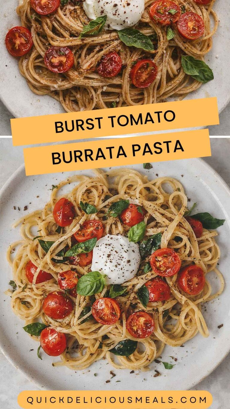 Burst Tomato Burrata Pasta – Quick Delicious Meals