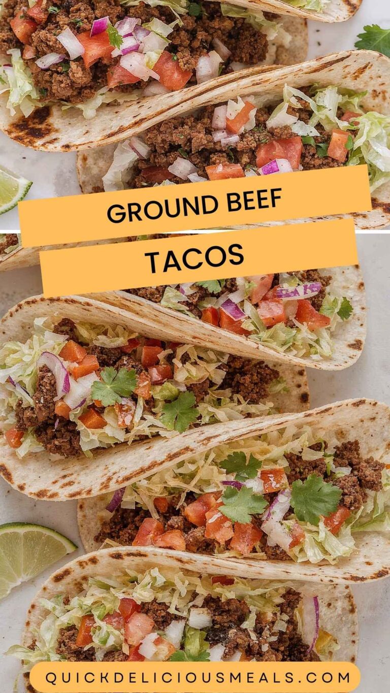 Ground Beef Tacos – Quick Delicious Meals