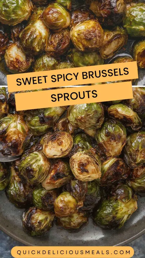 Sweet Spicy Brussels Sprouts