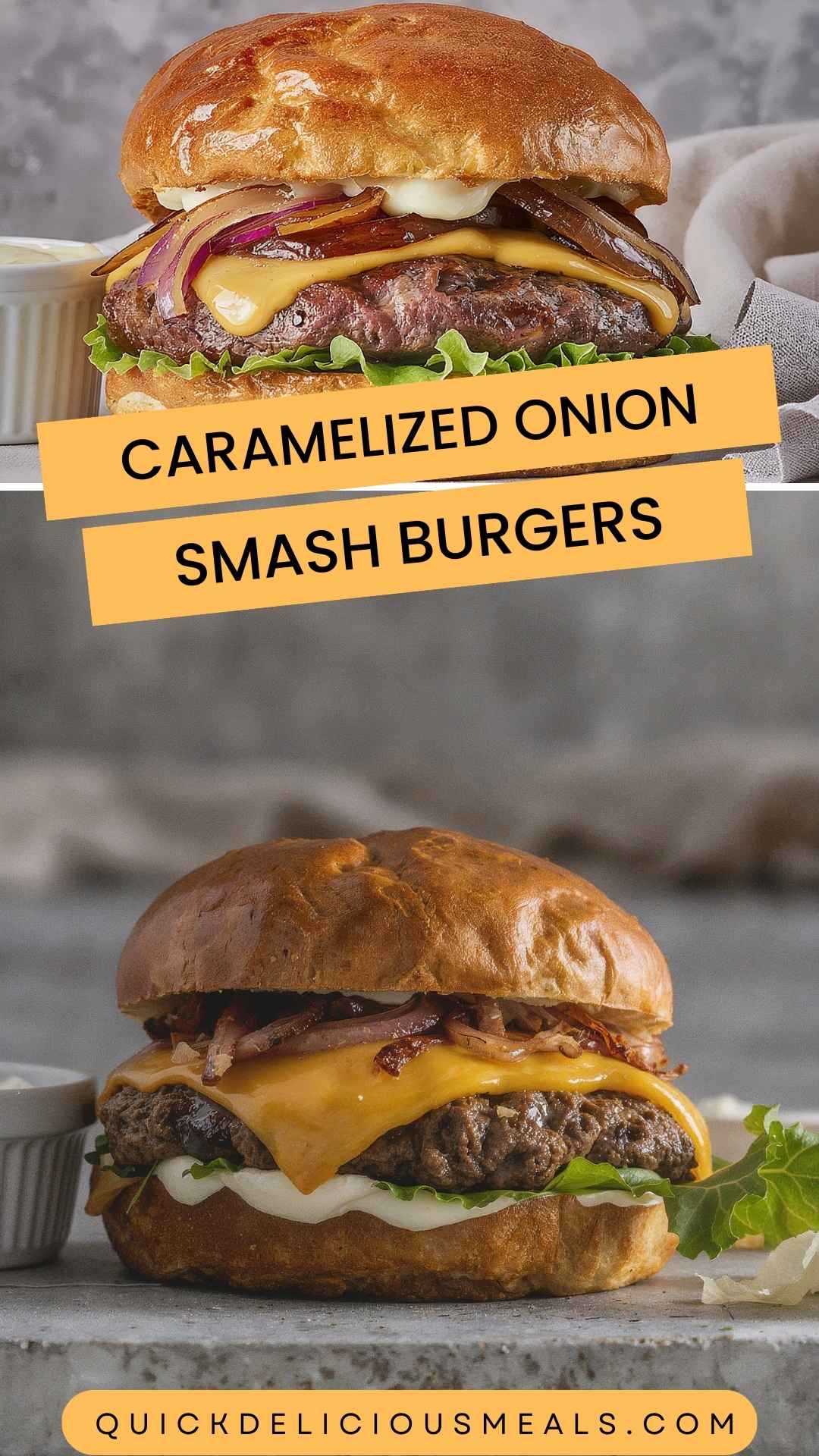 Caramelized Onion Smash Burgers – Quick Delicious Meals