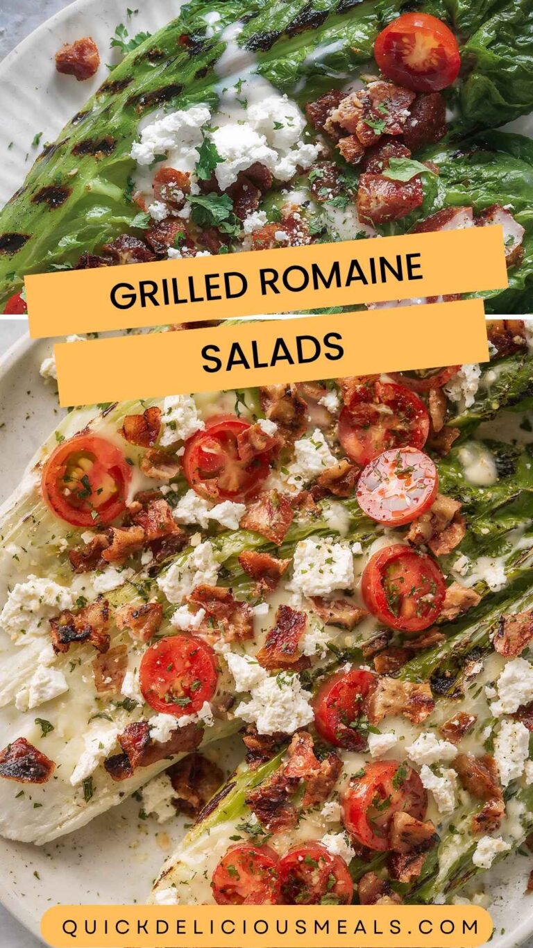 Grilled Romaine Salads – Quick Delicious Meals