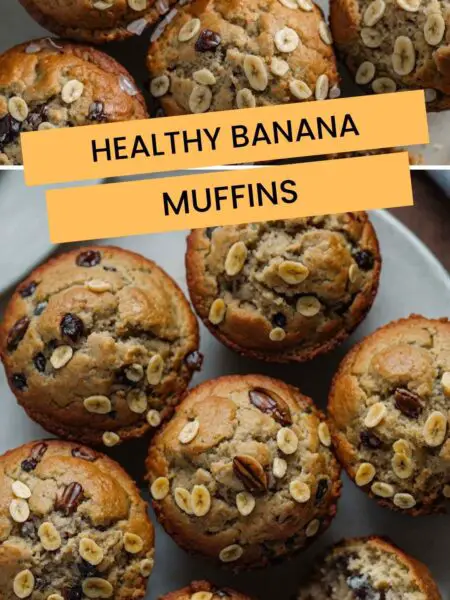 Healthy Banana Muffins