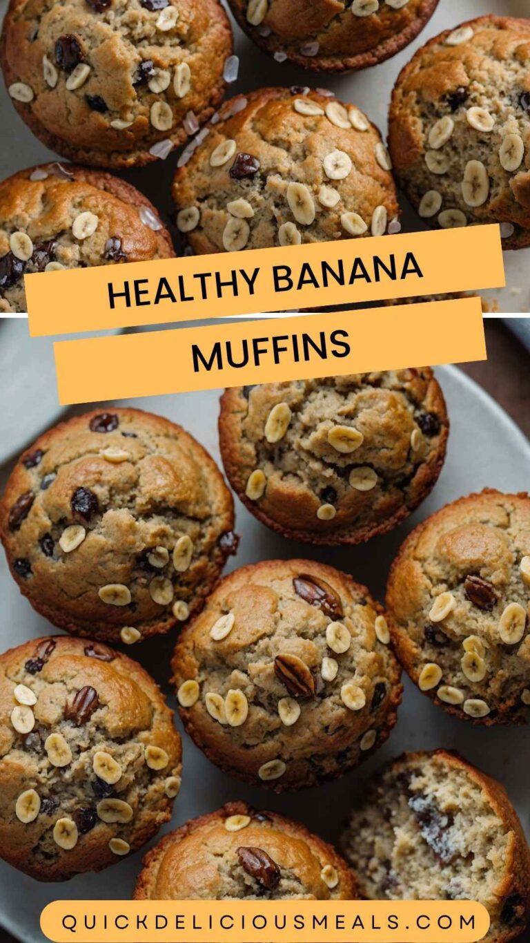Healthy Banana Muffins – Quick Delicious Meals