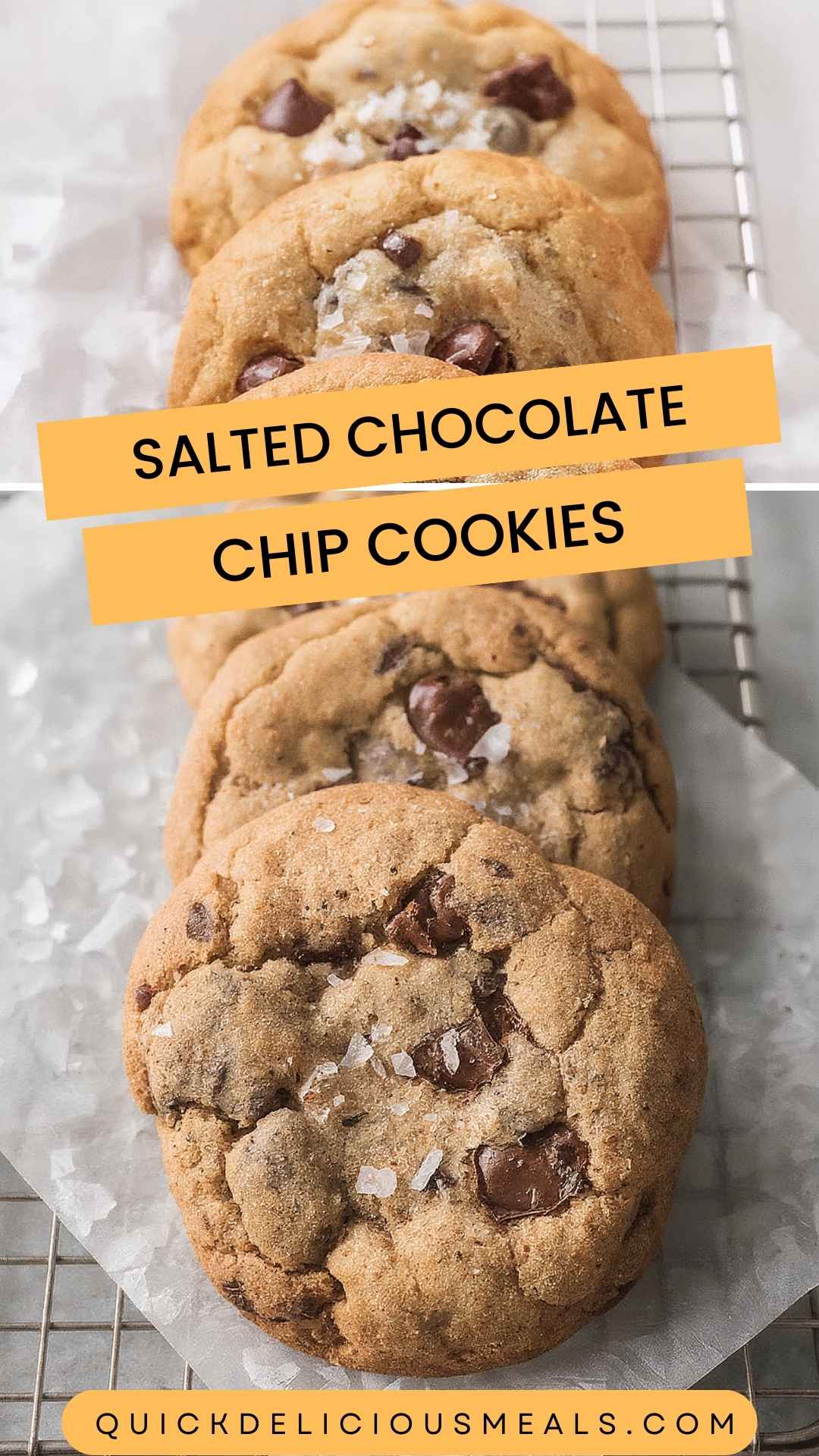 Salted Chocolate Chip Cookies