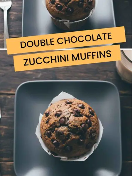 Double Chocolate Zucchini Muffins