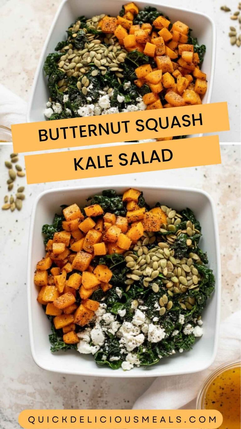 Butternut Squash Kale Salad – Quick Delicious Meals