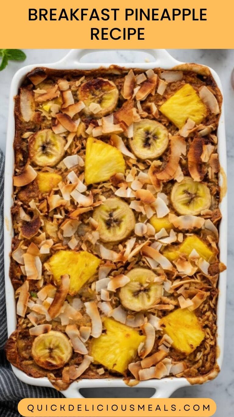 Breakfast Pineapple Recipe – Quick Delicious Meals