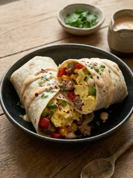 Breakfast Wraps With Eggs Recipe