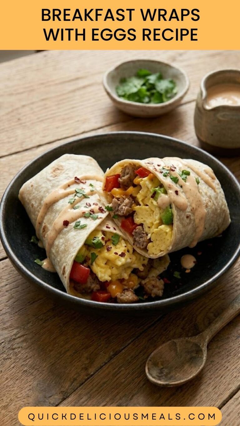 Breakfast Wraps With Eggs Recipe – Quick Delicious Meals