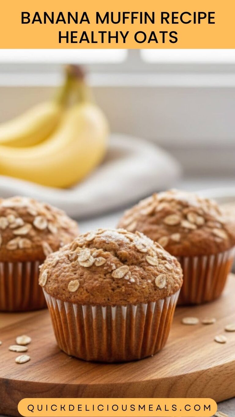 Banana Muffin Recipe Healthy Oats – Quick Delicious Meals