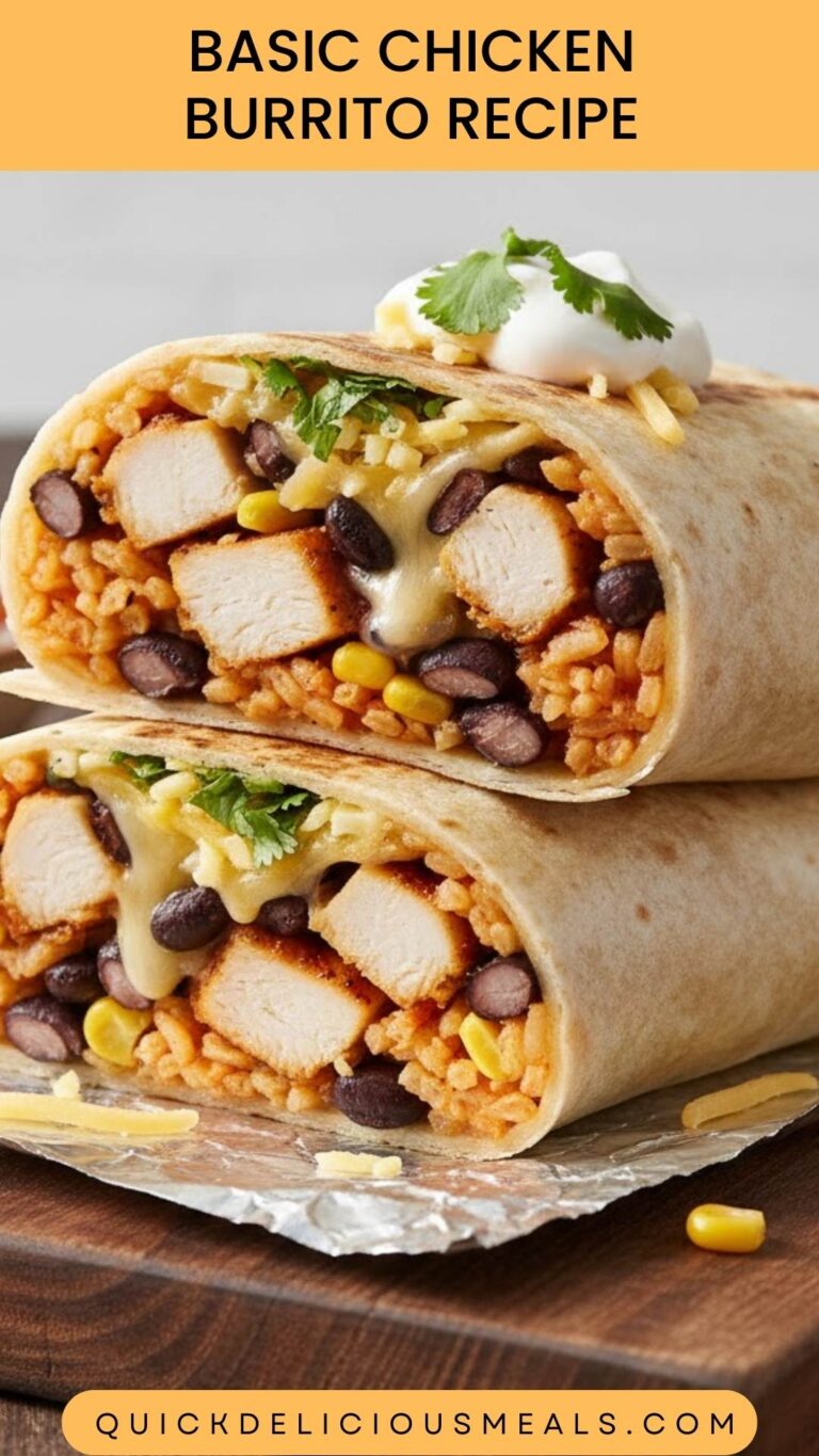 Basic Chicken Burrito Recipe – Quick Delicious Meals