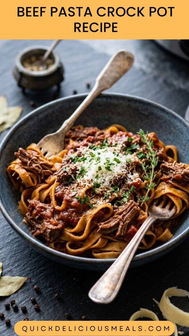 Beef Pasta Crock Pot Recipe – Quick Delicious Meals