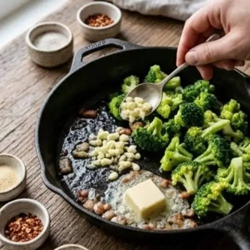 Step 3: Sauté the Aromatics and Broccoli Step 3: Sauté the Aromatics and Broccoli