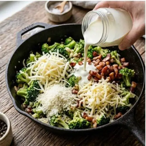 Step 4: Add the Cream and Cheese Step 4: Add the Cream and Cheese