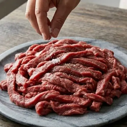 Step 1: Season the Beef Step 1: Season the Beef