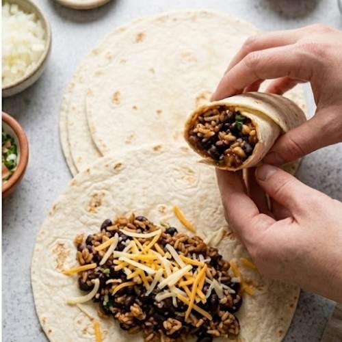 Step 6: Assemble the Burritos Step 6: Assemble the Burritos