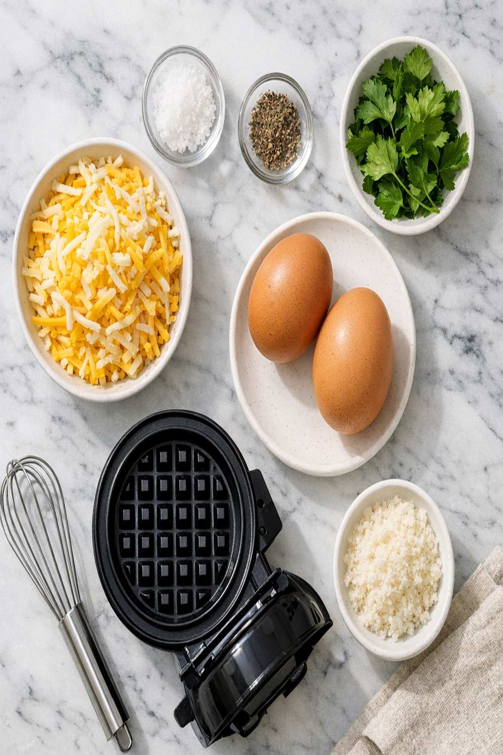 2 Ingredient Chaffle Recipe ingredients