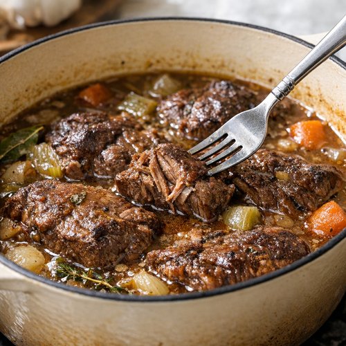 Step 5: Braise Low and Slow Until Beef is Tender