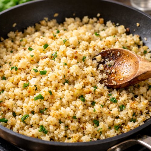 Step 4: Add and Sauté Your Cauliflower Rice